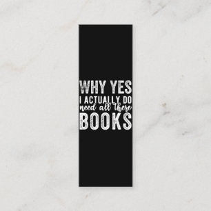 Tarjeta De Fidelización Why Yes, I Actually Do Need All These Books