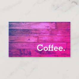 Tarjeta De Fidelización Wood Floor Simple Lealty Coffee Punch-Card Miami