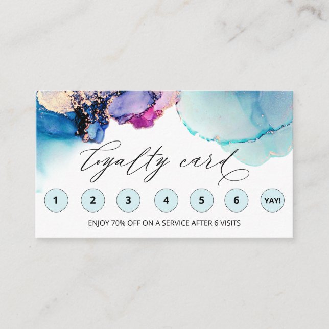 Tarjeta De Fidelización *~* Yummy QR LOGO Rewards Gracias AP29 (Anverso)