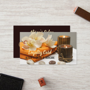 Tarjeta De Fidelización Zen Aromaterapía SPA Masaje Terapia Lealtad