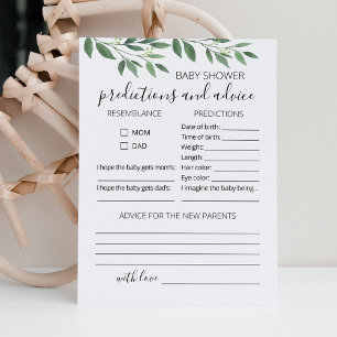 Tarjeta de Fiesta de Baby Shower para consejos y p