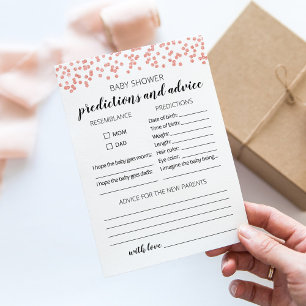 Tarjeta de Fiesta de Baby Shower para consejos y p