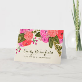 Tarjeta de fiesta de boda de jardín vintage