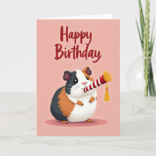 Tarjeta de fiesta de Cavy esponjosa