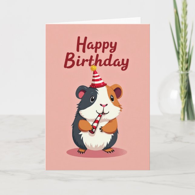 Tarjeta de fiesta de criatura caprichosa (Anverso)