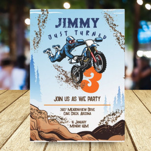 Tarjeta de fiesta de cumpleaños de ciclismo de cla