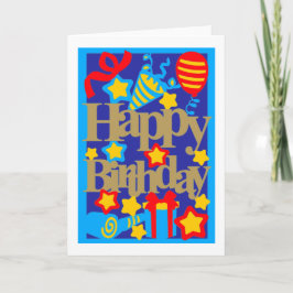Tarjeta de Fiesta de cumpleaños feliz