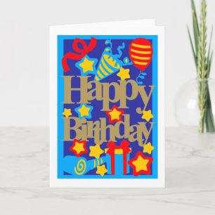 Tarjeta de Fiesta de cumpleaños feliz