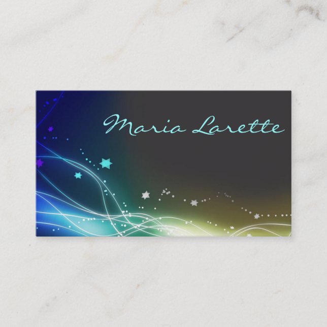 Tarjeta de Fiesta de diseño de artista GLOWING STA (Anverso)