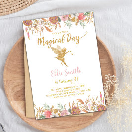 Tarjeta de Fiesta de jardín rosa mágico