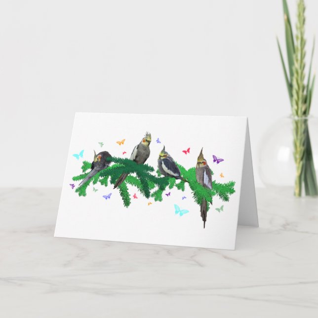 Tarjeta de fiesta de ninfas (Anverso)