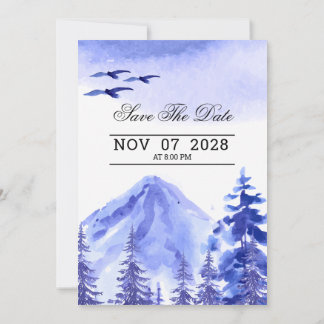 Tarjeta de Fiesta de paisajes para invitaciones a 