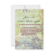 Tarjeta de Fiesta MUSICAL Bat Mitzvah de POPPY RED