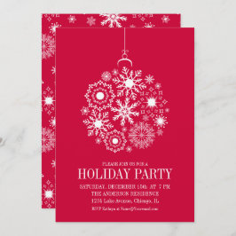 Tarjeta de fiesta navideña para Navidades adornado