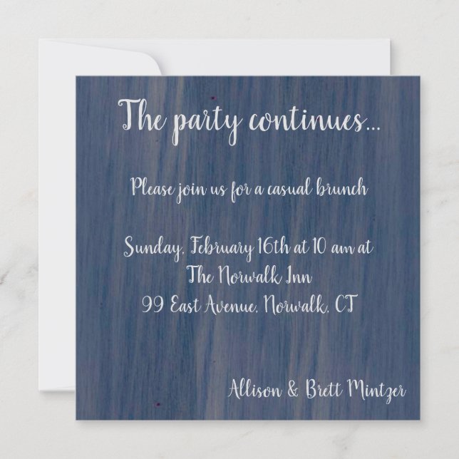 Tarjeta de fiesta para la colección Simple Ocean (Anverso)