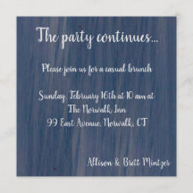 Tarjeta de fiesta para la colección Simple Ocean