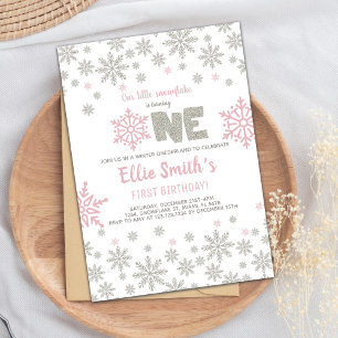 Tarjeta de Fiesta personalizable Winter Wonderland