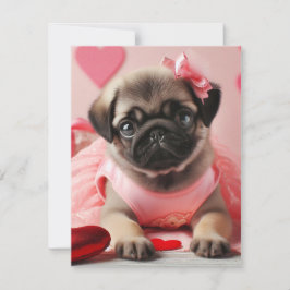 Tarjeta de fiesta plana