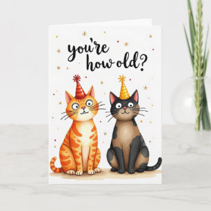 Tarjeta de Fiesta Sorpresa de Gato