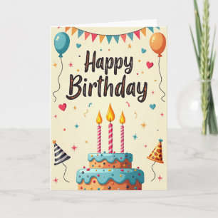 Tarjeta de fiesta triangular