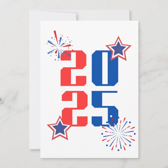 TARJETA DE FIESTAS 2025 Roja y azul (Anverso)