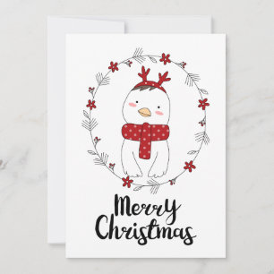 TARJETA DE FIESTAS NAVIDEÑAS Pollo de Navidad Re