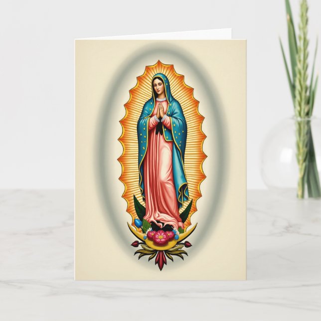 Tarjeta de figura espiritual serena (Anverso)