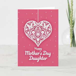 Tarjeta de filigrana del Día de la Madre