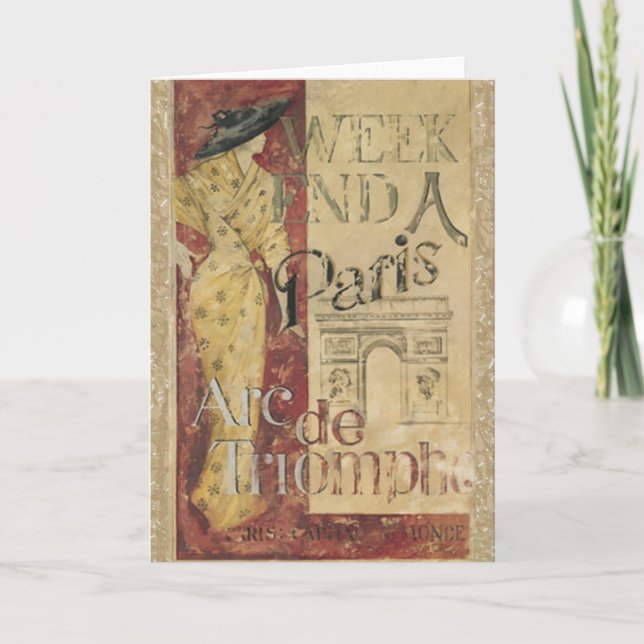 Tarjeta de fin de semana en París (Anverso)