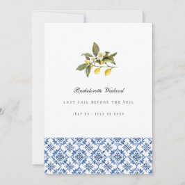 Tarjeta de fin de semana Mediterránea Lemon Tile B