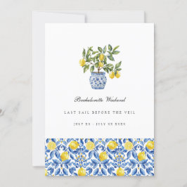 Tarjeta de fin de semana Mediterránea Lemon Tile B