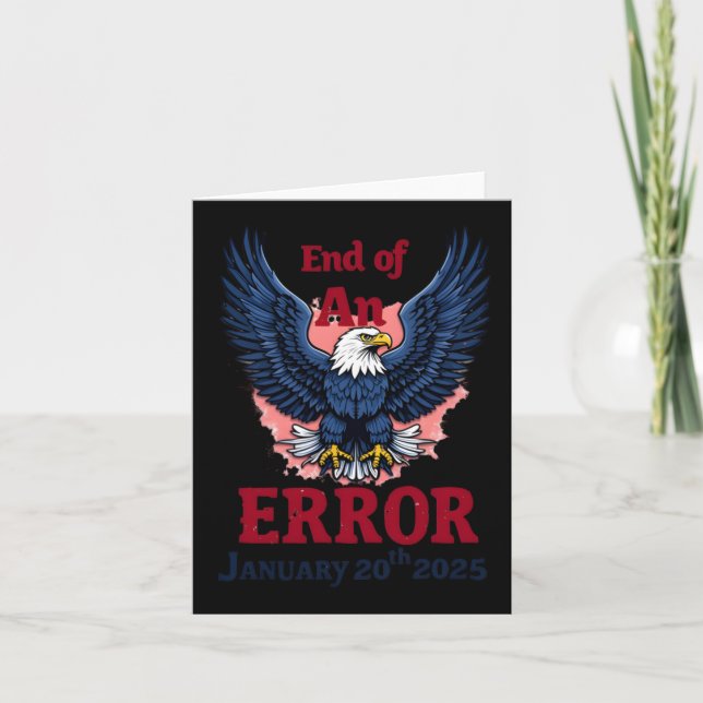 Tarjeta De Fin De Un Error 20 De Enero (Anverso)