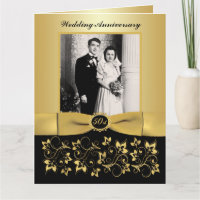 Tarjeta de firma de invitado de foto del 50 aniver