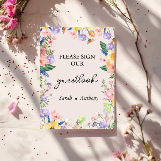 Tarjeta de firma de libro de invitados de boda de  (Subido por el creador)