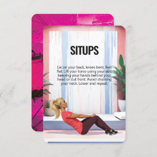 Tarjeta de Fitness de Sitges Crunches con respaldo