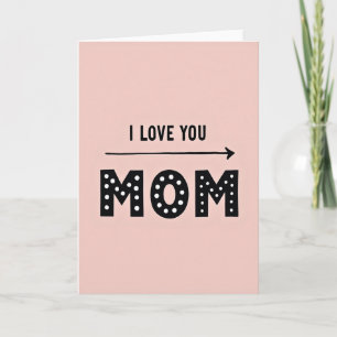 Tarjeta de flecha del Día de las Madres dulce