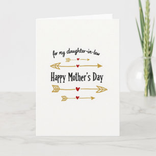 Tarjeta de flechas del Día de la Madre