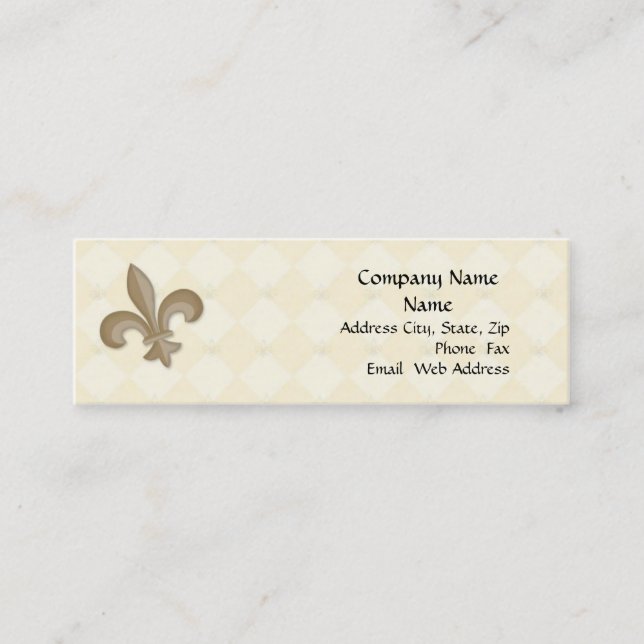 Tarjeta de Fleur Di Lis Profile (Anverso)