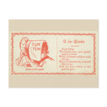 Tarjeta de flirteo victoriana