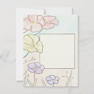 tarjeta de flor acuarela para todas las ocasiones