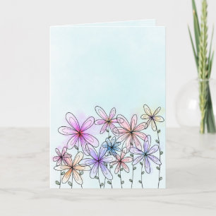 Tarjeta de flor acuática