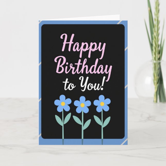 Tarjeta de Flor Alegre (Anverso)