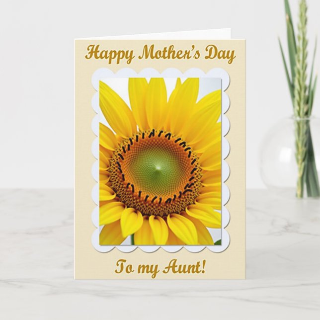 Tarjeta de Flor Amarilla con Lunares (Anverso)