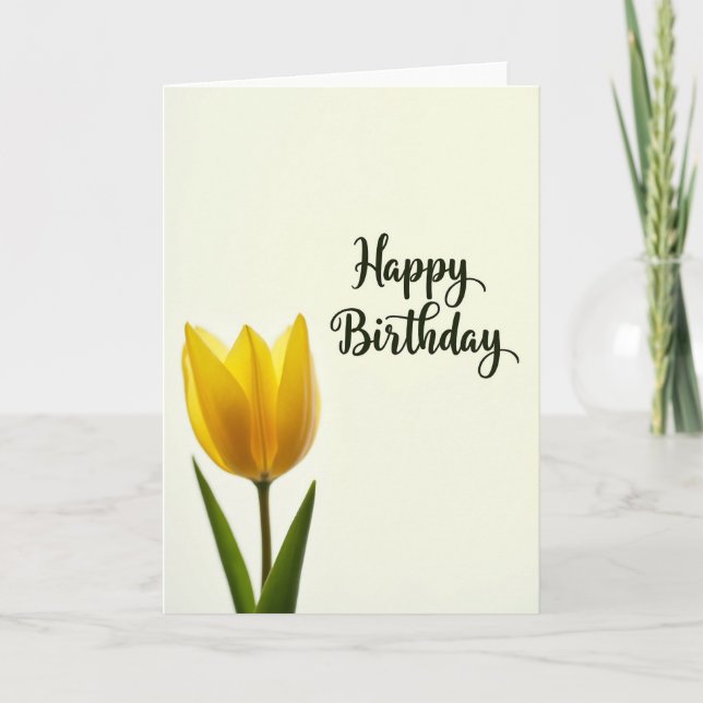 Tarjeta de flor amarilla dulce (Anverso)