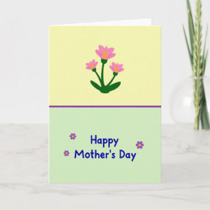 Tarjeta de Flor Amarilla Pálida
