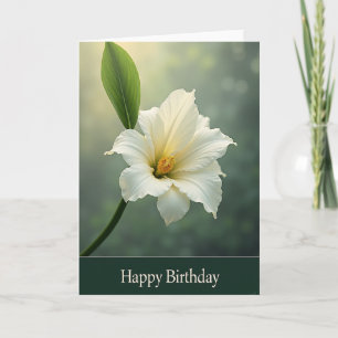 Tarjeta de Flor Blanca Dulce