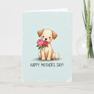 Tarjeta de Flor Canina Suave