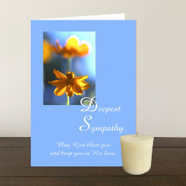 Tarjeta de flor Christian Deepest Sympathy
