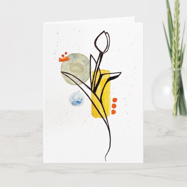 Tarjeta de flor de agua (Anverso)
