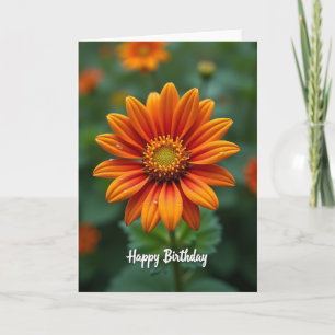 Tarjeta de Flor de Ámbar Alegre